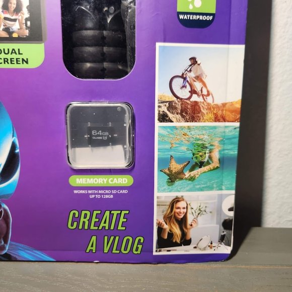 NEW Vivitar 4K Ultra HD Action Camera Bundle tripod, floater, WiFi, 64GB SD, - Picture 4 of 10